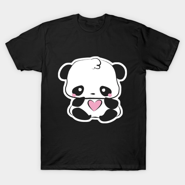 Baby Panda T-Shirt by Kittykaya